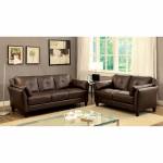 PIERRE 2 Pc Set SOFA + LOVE SEAT BROWN (ETA -Mid  Feb) CM6717BR-GROUP2
